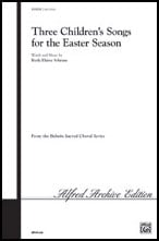 Three Childrens Songs for the Easter Two-Part choral sheet music cover